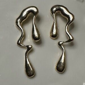 Elegant Gold Drip Earrings